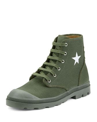 Givenchy Olympus Canvas Combat Boot 